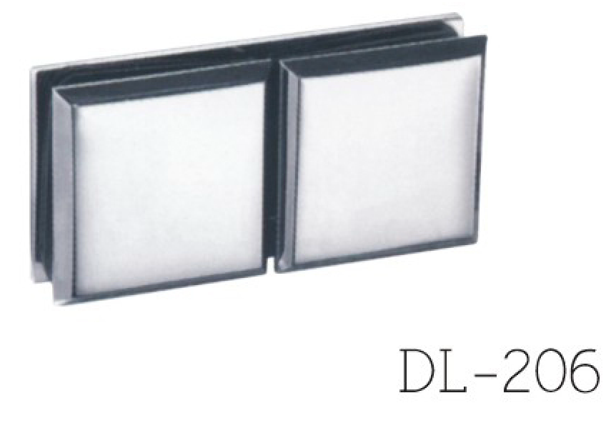 Glass Clamps DL206, 180 angle, double