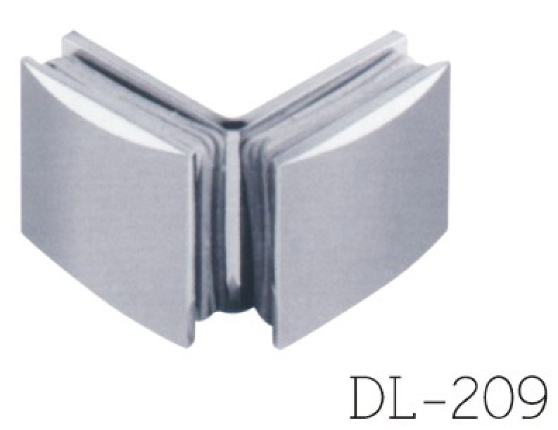 Glass Clamps DL209, 90 angle, double
