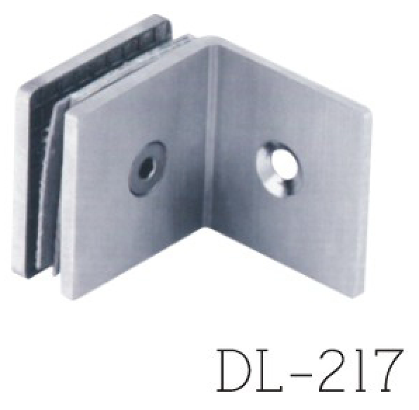 Glass Clamps DL217, 90 angle, single