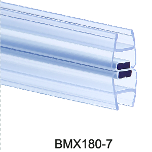 Megnetic sealing strips BMX180-7, with megnet, color blue and transparent 