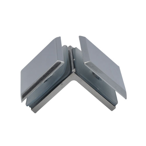 Glass Clamps DL202, 90 angle, double, zinc alloy