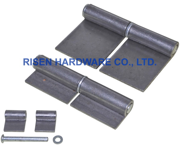 Welding hinge BH603, with steel washer, material: iron, finishing: self color or zinc plating